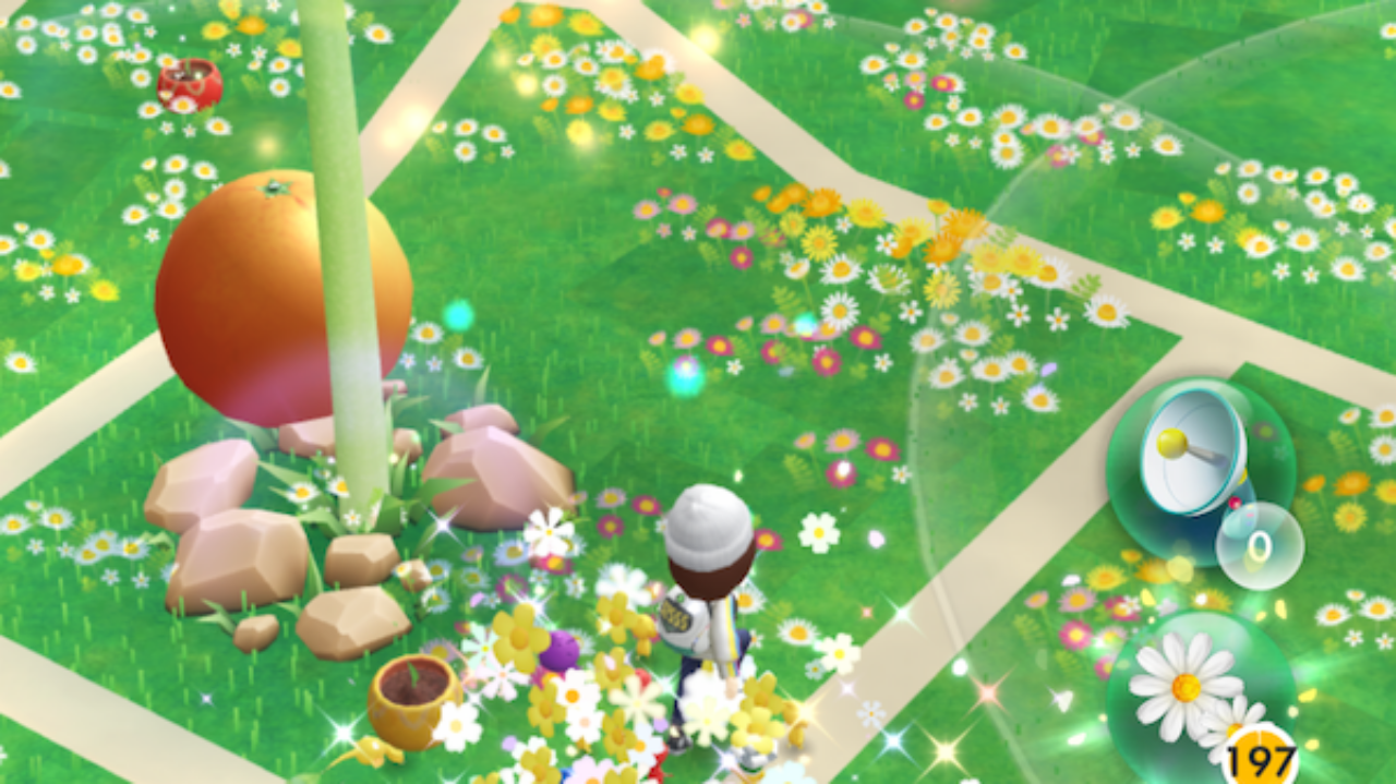 Pikmin Bloomで花が咲いた散歩ルート