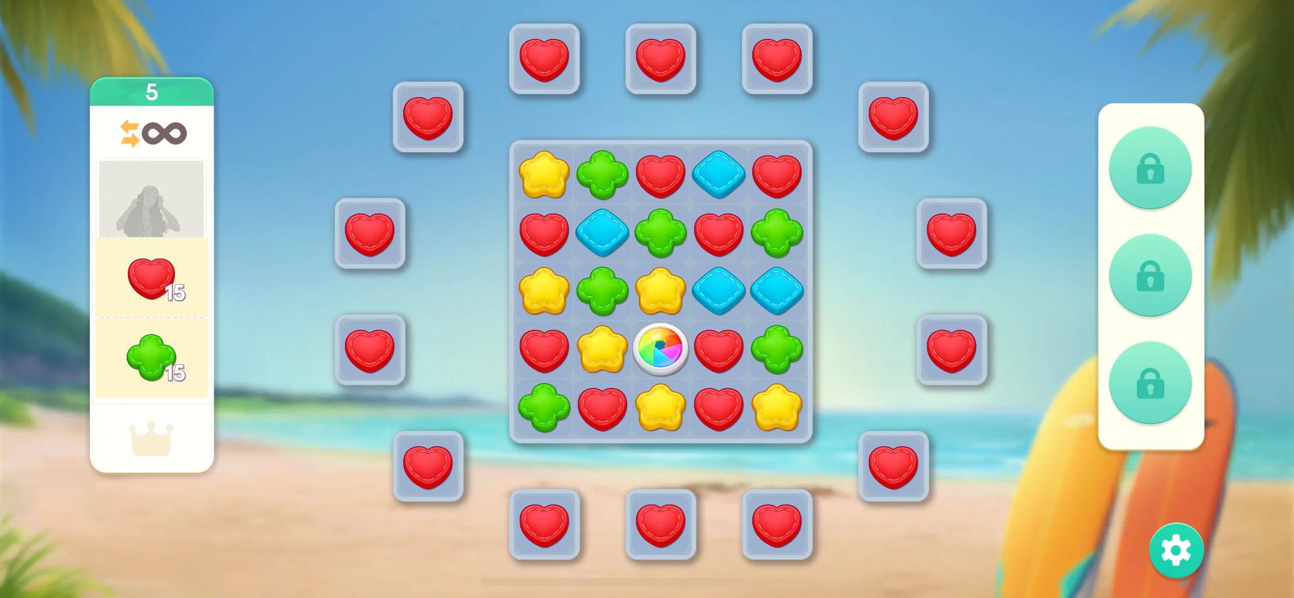パズルステージの画面例